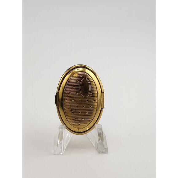 Vintage Richard Hudnut Three Flowers Lipstick Compact Pat 1924 Monogram